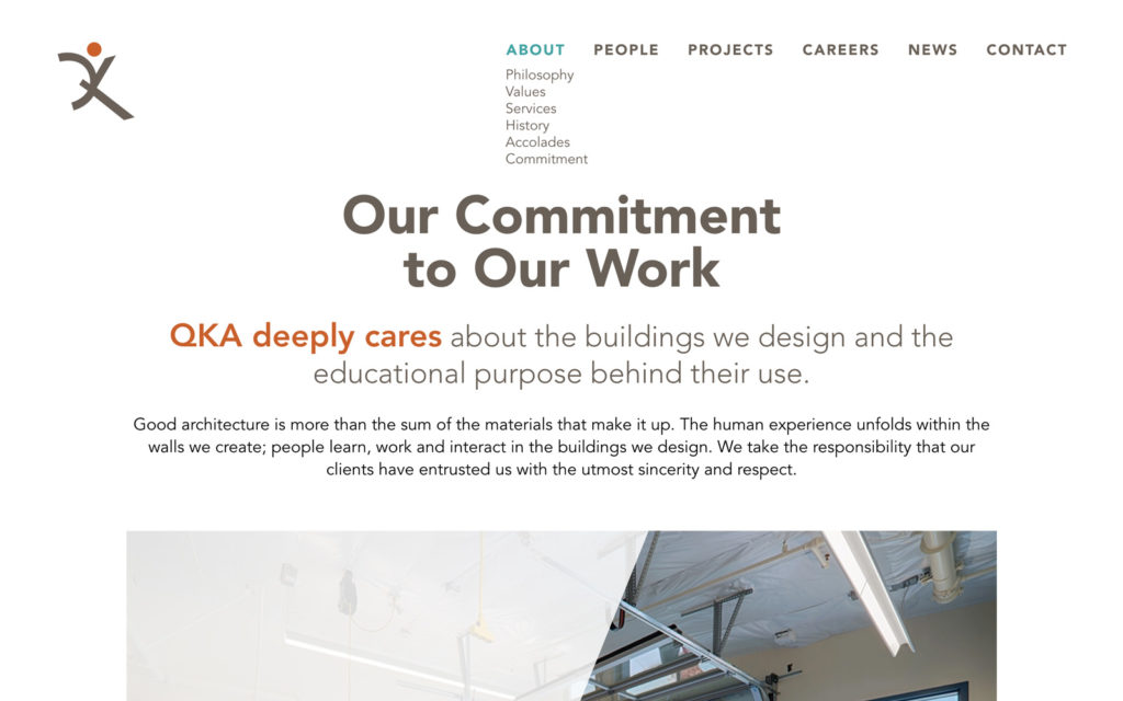 Quattrocchi Kwok Architects QKA website about page